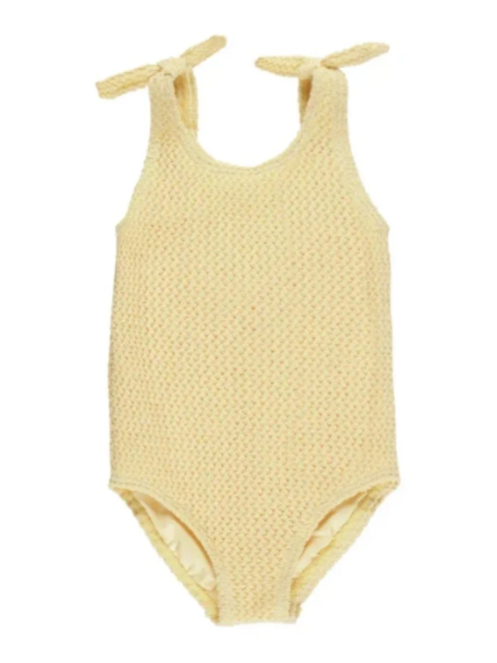 Rylee + Cru Millie One Piece Swimsuit Yellow Crochet 6-12M